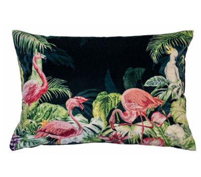 Akhai Abstract Green/Black/Pink Cushion