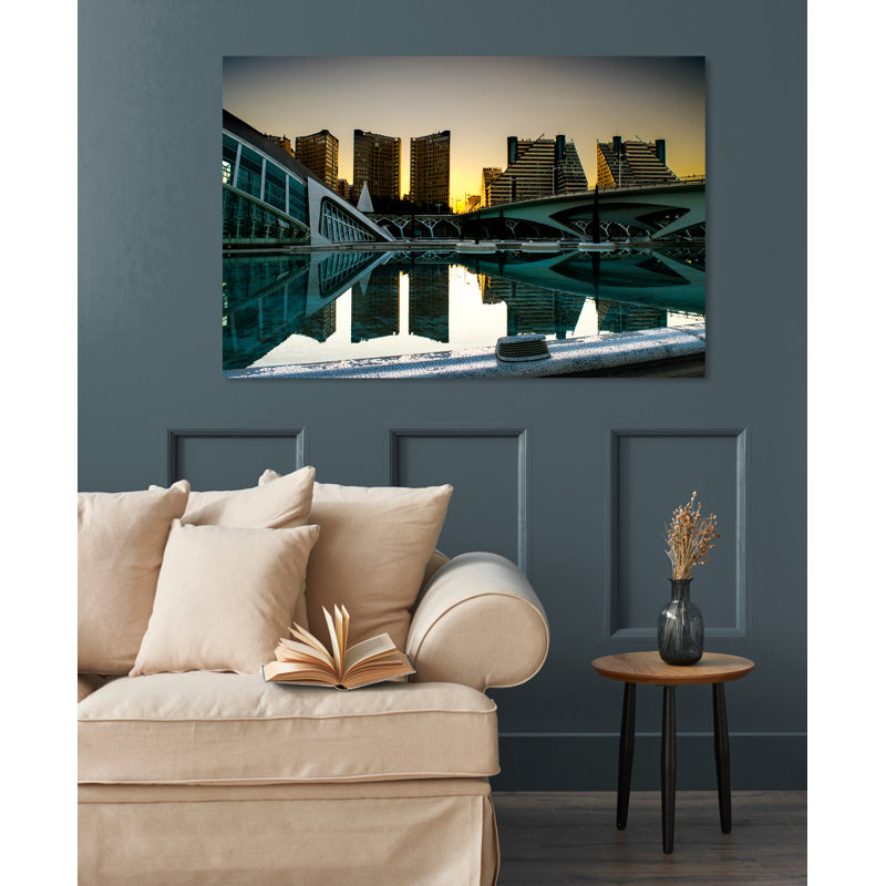 Pier In A City - No Frame Print on Plastic / Acrylic, 60 cm H x 90 cm W
