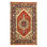 Persain Hand Knotted Wool Area Rug in Rust