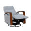 Fauteuil inclinable et oscillant gris Grey Boucle