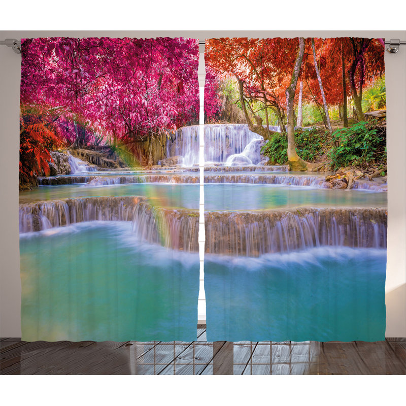 Semi Sheer Curtain Pair, 54" W x 108" L