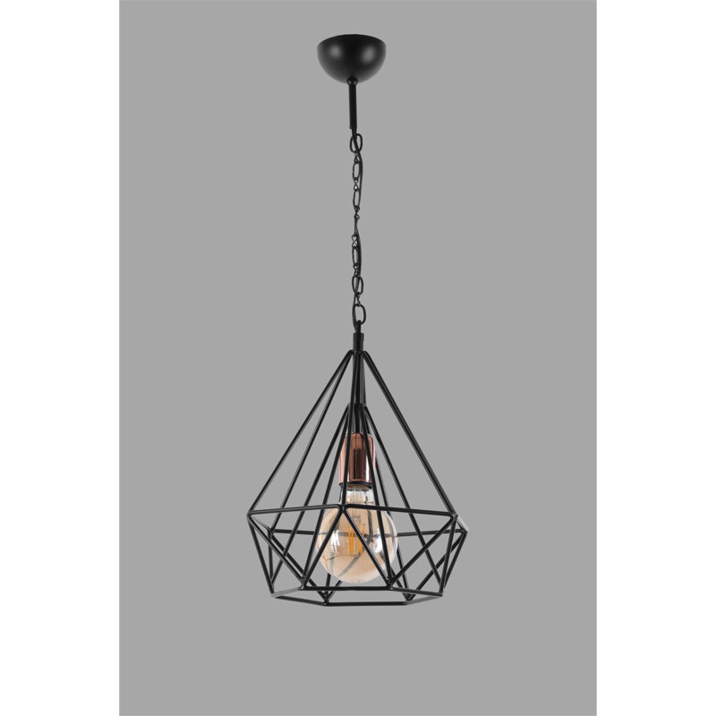 1 - Light Black Unique/Statement Pendant