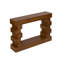 Console géométrique empilable en bois avec finition naturelle chaleureuse