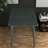 Elegant Modern Dining Table, Sintered Stone Metal Frame, Kitchen Safe
