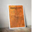 Kansas City Map - No Frame Print-991388138