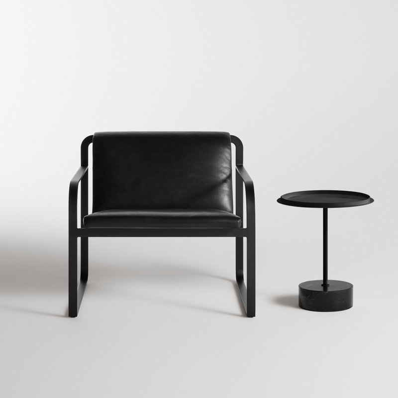 Chit Chat End Table, Black, Black
