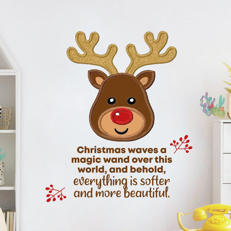 Text & Numbers Wall Decal, 30" H x 15" W x 0.05" D
