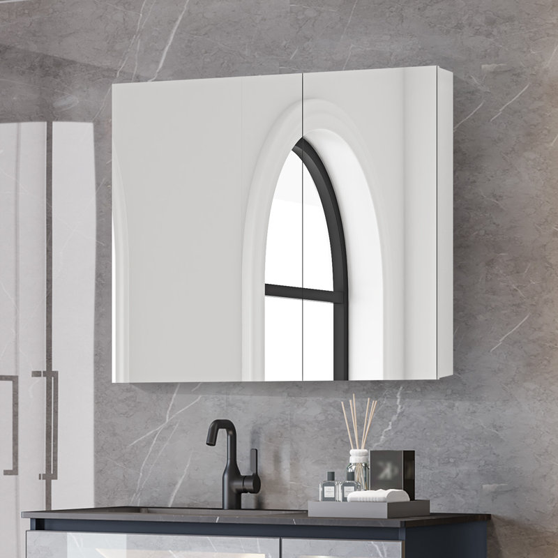 Armoire à pharmacie avec miroir fixe 30 po Penelope, H 26 po x l 30 po x P 4,8 po