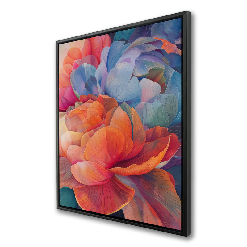 Pleine de couleur - Toile encadrée grise pour la décoration intérieure
