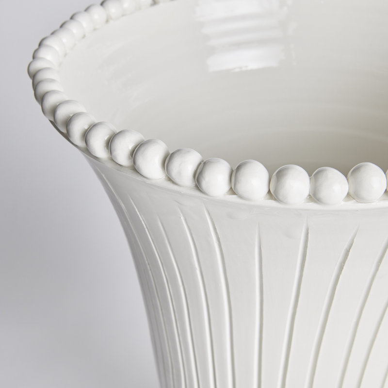 Perla Handmade Ceramic Table Vase, 21" H x 12.25" W x 12.25" D