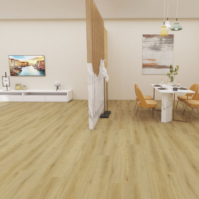 Ecostyle 60"  X 9" Spc Luxury Vinyl Flooring, 8mm Interlock Vinyl Flooring  (set Of 6)