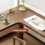 Bureau d'angle en bois massif en forme de L-1451801768-1451801790