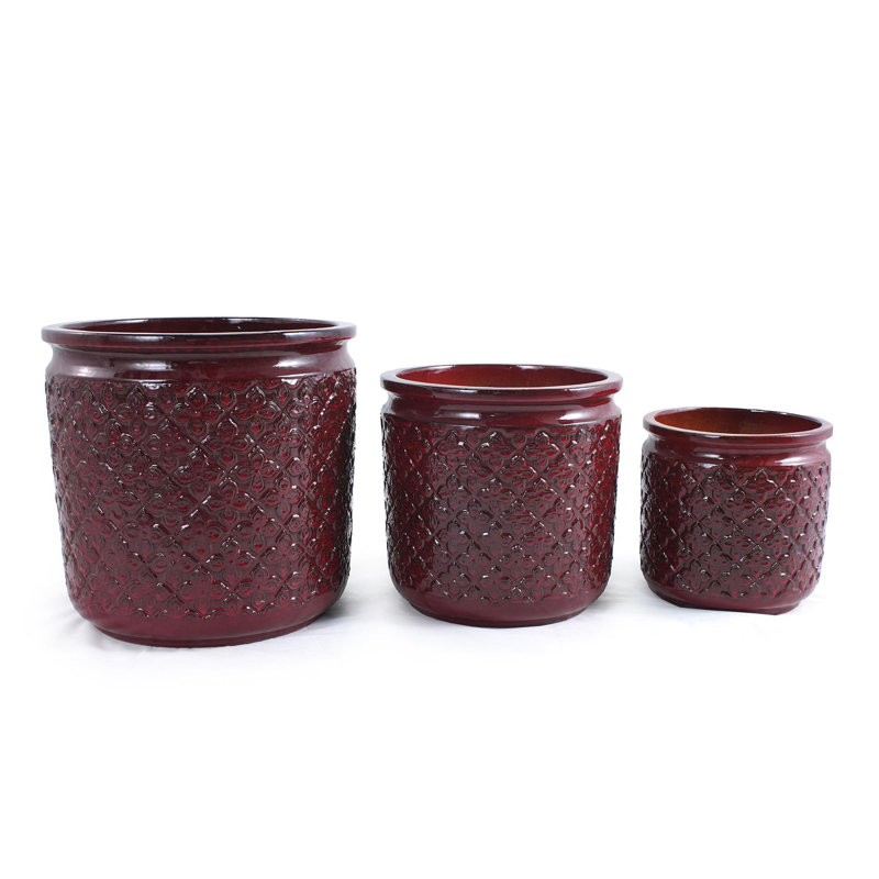 Pots de fleurs en céramique de haute qualité, Pâte de haricots rouge