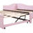 Pink Upholstered Twin Convertible Daybed With King Expansion-452671660