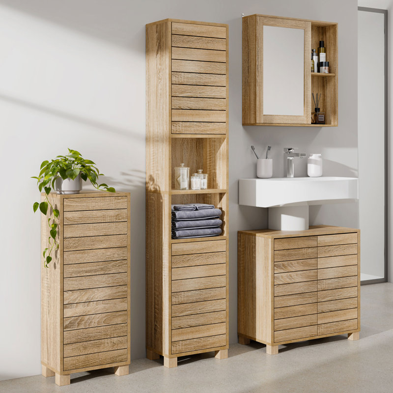 Chester Bathroom Storage, Natural