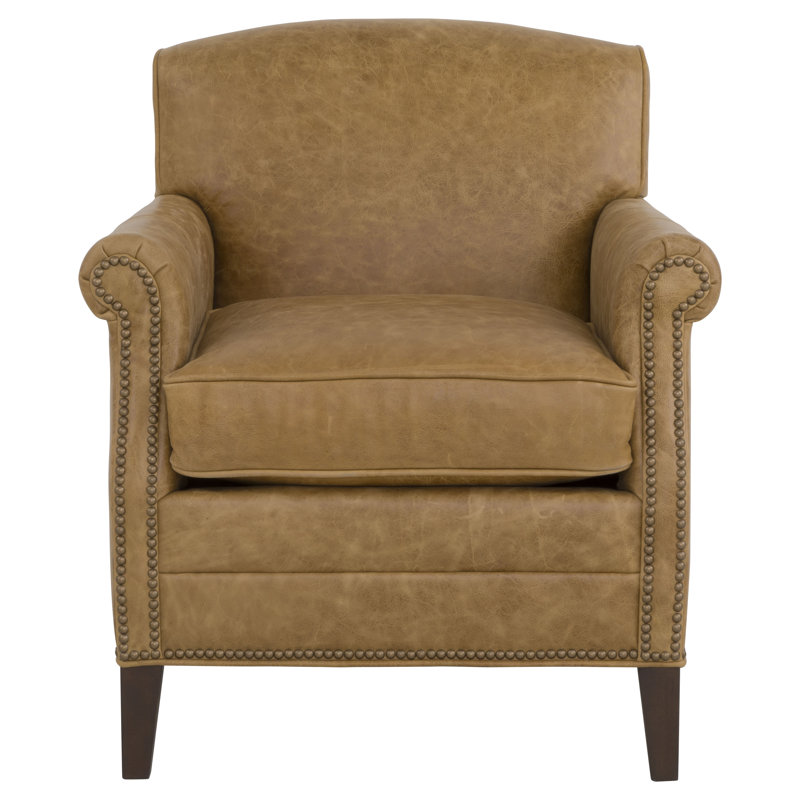Fauteuil club en cuir pleine fleur Dresden