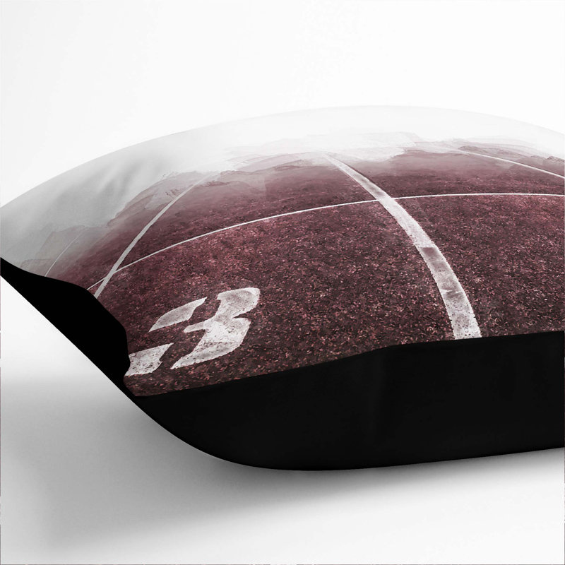 Square Throw Cushion, Black, 55cm H x 55cm W x 20cm D