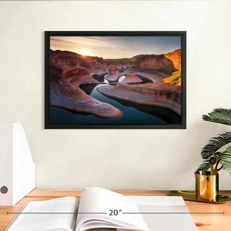 Paysage d'Alvord Reflection Canyon, H 9 po x l 13 po