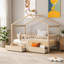 Lit simple en bois avec deux tiroirs, naturel-1861308683