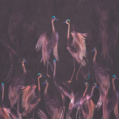 Ethereal Cranes In Twilight