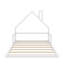 Lit de plancher en bois rustique avec cadre de tête de lit en forme de maison-856140012-856140013
