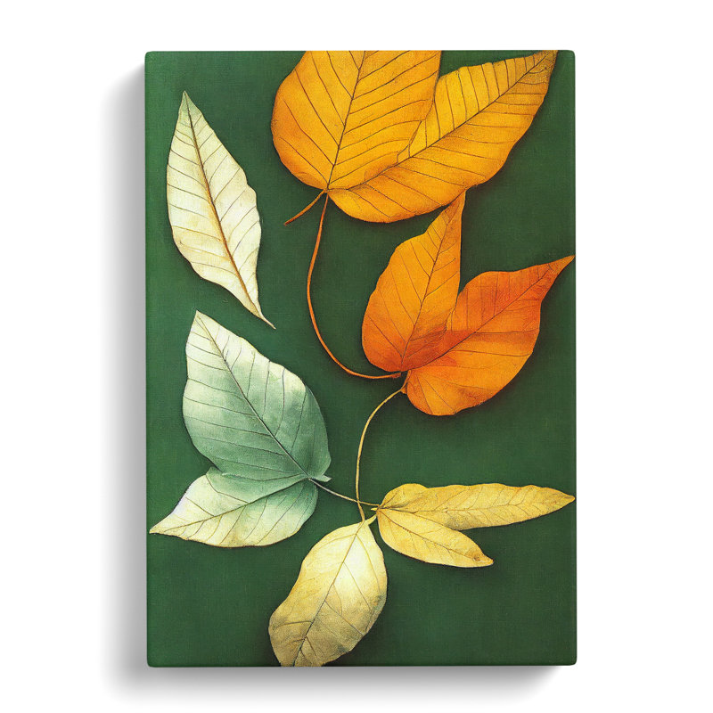 XC1022-1736X Creative Leaves - Wrapped Canvas Print, 60cm H x 40cm W x 3cm D