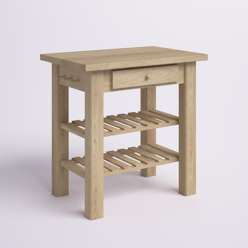 Manatuto Solid Wood Prep Table