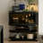 Black Solid wood Display Cases