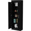 Armoire noire à 5 tablettes pour garde-manger - fonctionnelle et pratique-1983305921