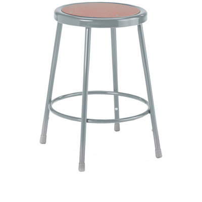 Adjustable Height Industrial Stool with Footrest