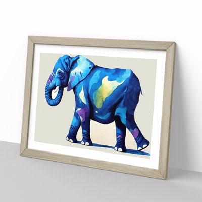 Watercolour Elephant - Single Picture Frame Print