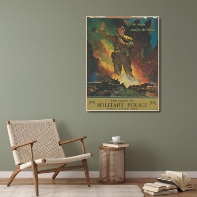 "Of the Troops and for the Troops. the Corps of Military Police, United States Army" by  Jes Wilhelm Schlaikjer - Gallery Wrap Canvas Wall Art