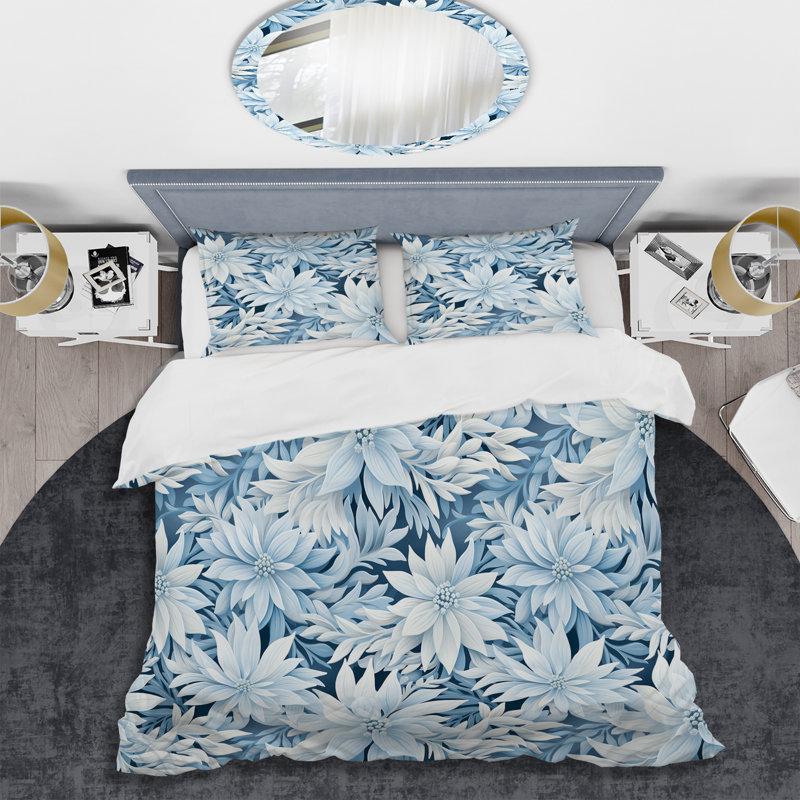 Ensemble de housse de couette Daisy I, Housse de couette simple + 1 taie décorative stan