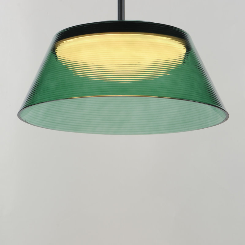 Jensen-Single Pendant, Black, Green