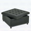 Table basse rembourrée, repose-pieds clouté, repose-pieds capitonné pour petits espaces-350171330