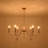 6 - Light Oversized Gabby Classic / Traditional Candle Wooden Chandelier