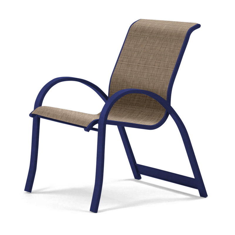 Fauteuil de salle à manger empilable Hiraku, Désert, Beacon taupe Sunbrella®