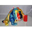 Statue de bouledogue Jenkinsburg Modern Happy Paint Drops en résine Dimensions: 14 po x 19 po x H 10 po
