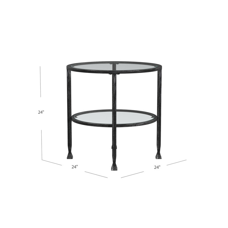 Jaymes 3 Piece Living Room Table Set, Black