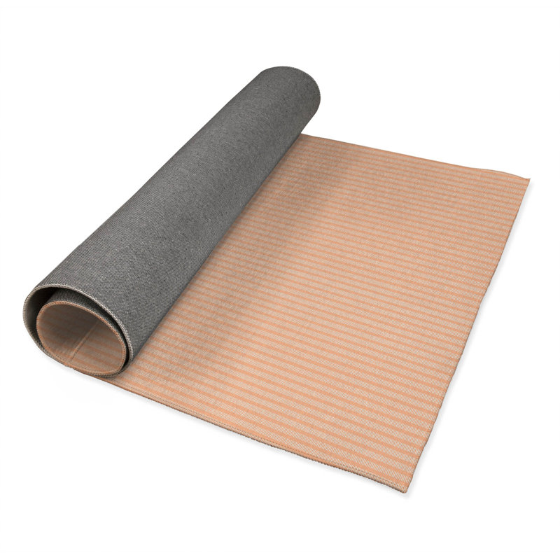 Stia Kids Play Mat, Rectangle 5' x 7', Peach/Orange