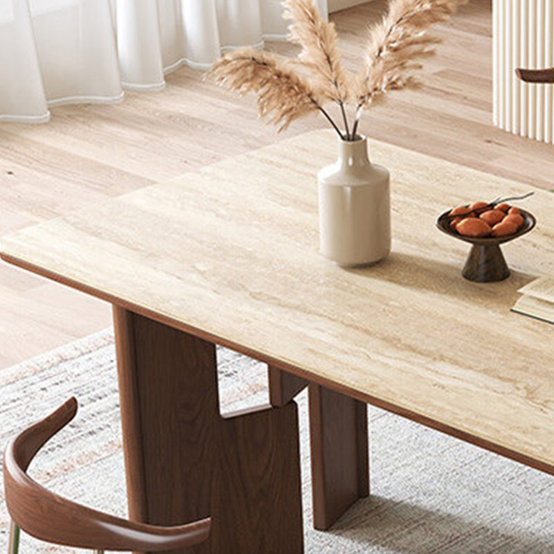 Table de salle à manger élégante haut de gamme, 29.52"H x 55.11"L x 31.49"W