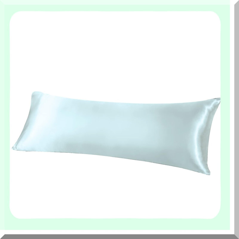 Cooling Comfort Body Pillow - Ice Blue - Long Pillow for Bed with Removable Cover - Breathable Body Pillows for Adults - Sleep Support