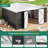 14 ft. W x 12 ft. D Outdoor Metal Shed Storage with Updated Frame Structure and Lockable Doors