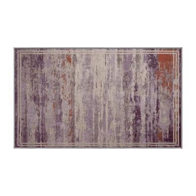 Tapis gris lavable à la machine
