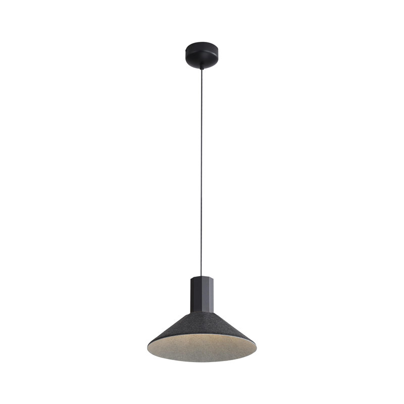 Luminaire suspendu DEL 13 po Meier, Noir, noir, noir, noir