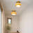 Glass Semi Flush Mount Yellow-126026814