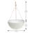 Algreen Acerra Hanging Planter, Set of 2 (Composite with Macramé Hangers, Indoor/Outdoor)-124942594
