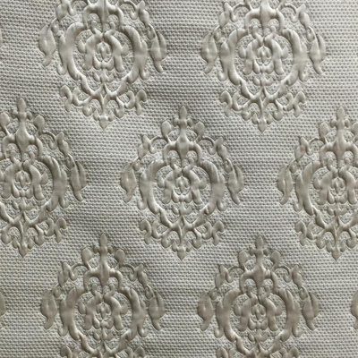Tissu Theo | Tissu damassé gaufré matelassé | Tissu de draperie et de rideau