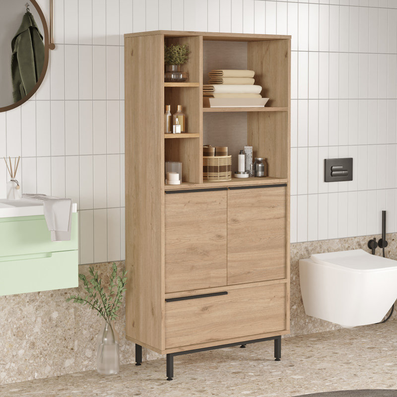 Armoire de salle de bain, Brun