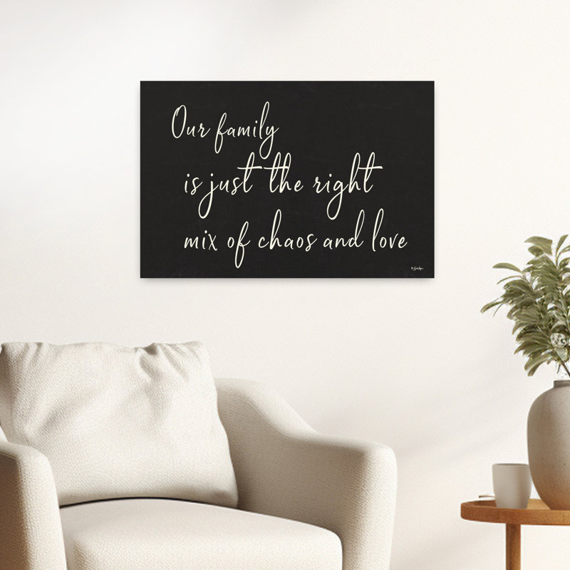 Family Chaos And Love, art contemporain abstrait, H 16 po x l 24 po